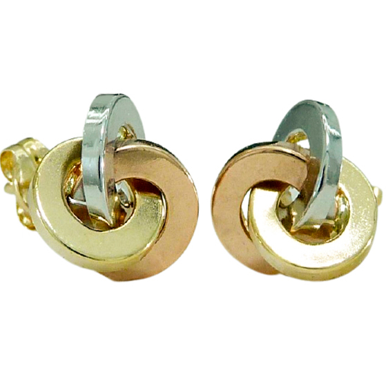 PEND.NUDO TRIPLE TRICOLOR 12MM PRESION