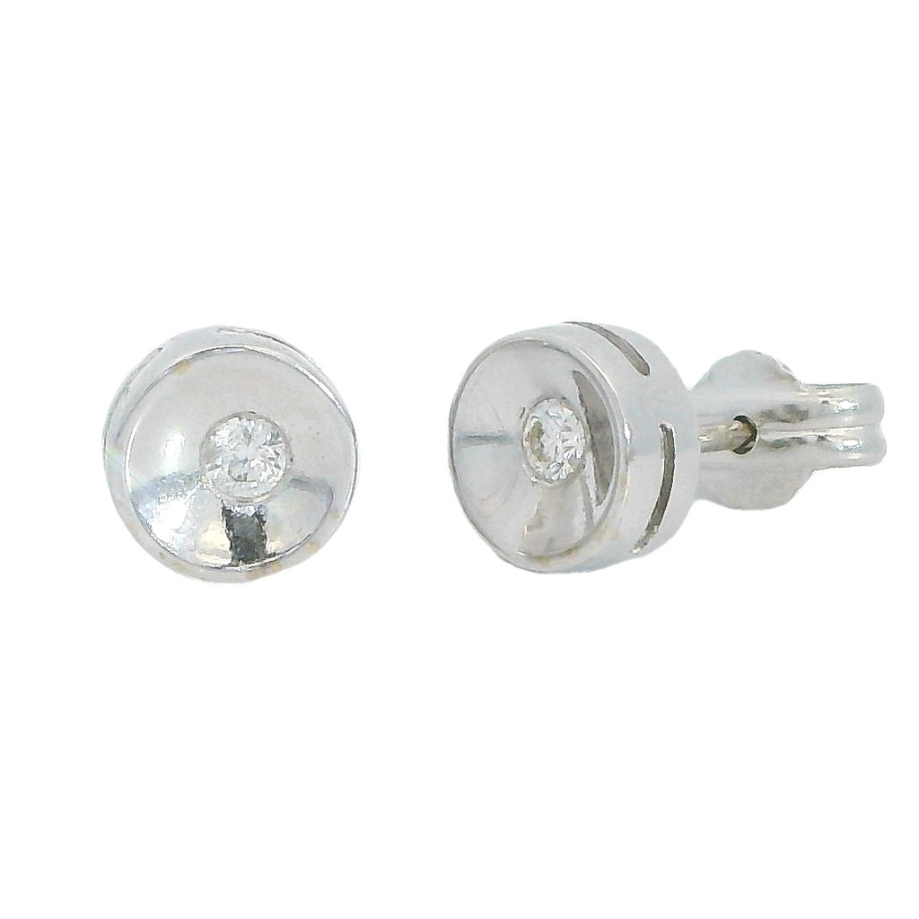 PENDIENTES BRILLANTE CHATON 2.50MM VS-H 0.12CT TW