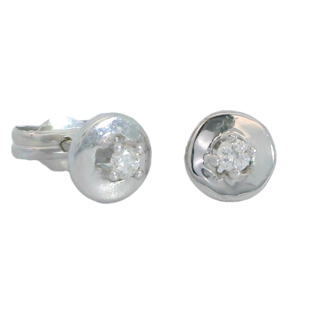 PENDIENTES CHATON BRILLANTE 2.25MM VS-H 0.10CT TW