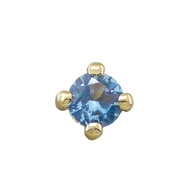 COLGANTE GARRA PIEDRA AZUL 5MM SIN REASA