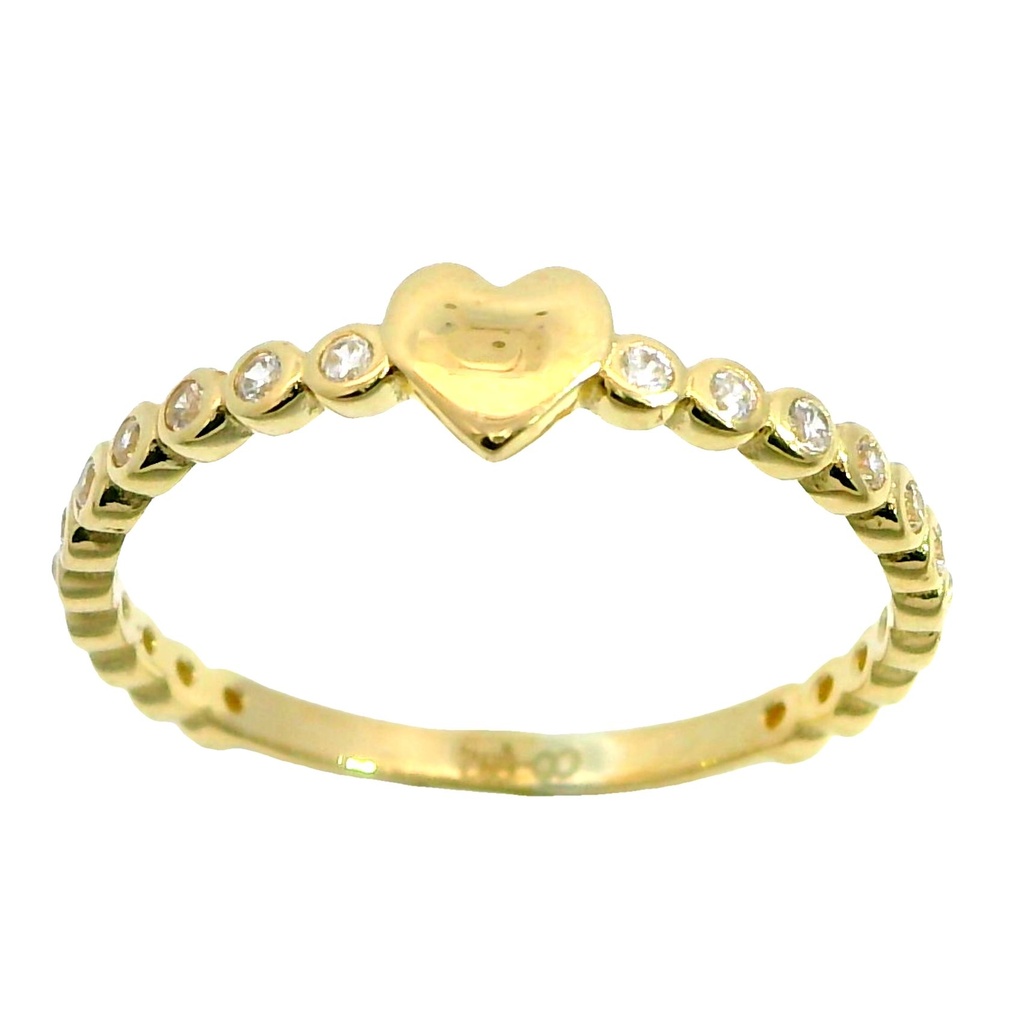 SORTIJA FUNDIDA CIRCONITAS CORAZON OA