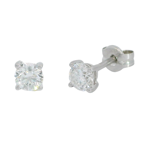 PENDIENTES GARRA FUNDICION 4MM.BRILLANTES H-SI 1.  0.18 CT TW