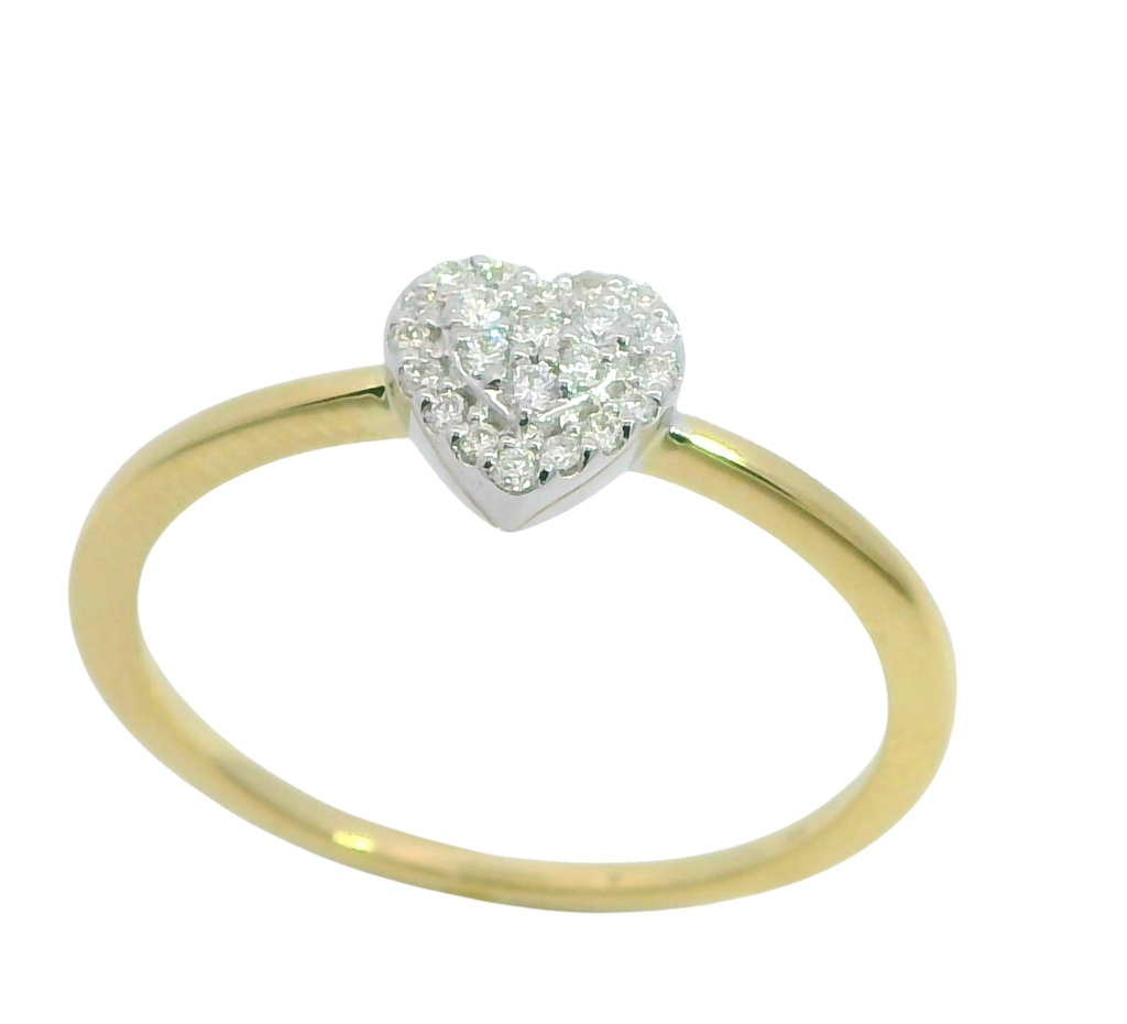 SORTIJA  BRILLANTES DI 1 OV 0.07 CT DI 1 SI-H 0.01 3 CT. 0.02CT .0.10 CTTW