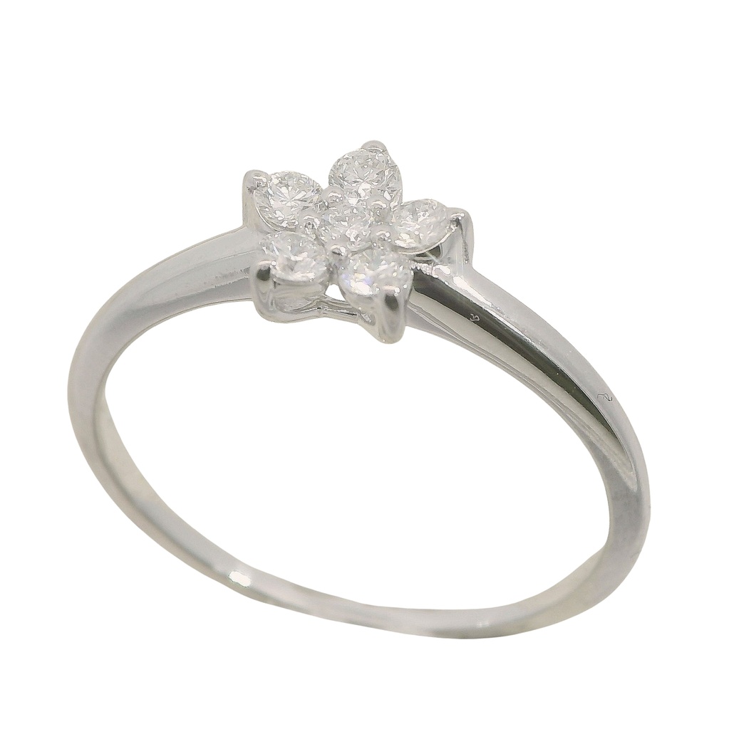 SORTIJA  BRILLANTES DI 1 EM 0.03 CT DI 5 SI-H 0.22 CT.0.25 TW