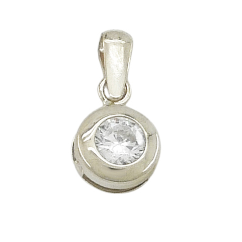 [1672/CB] COLGANTE CHATON PIEDRA 6MM CON REASA