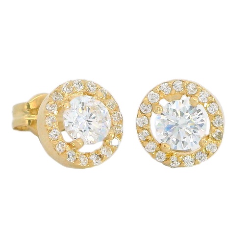 [5905] PENDIENTES ORLA 7MM CENTRO 4MM PRESION CZ