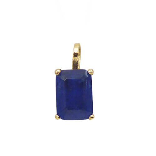 [5468/CZ] COLGANTE CUARZO COLOR ZAFIRO 8x6MM