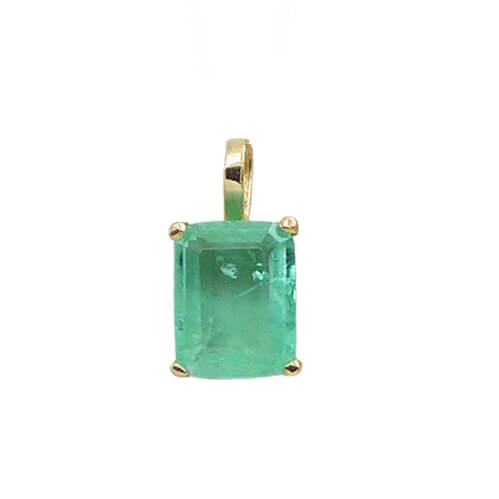 [5468/CE] COLGANTE CUARZO VERDE 8x6MM