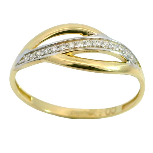 [00004] SORTIJA HOJAS CON CIRCONITAS.CABEZA 7MM.