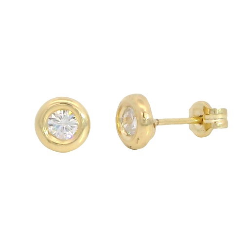 [00087] PENDIENTES CHATON CIRCONITA DE  3MM. PRESION.