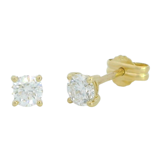 [B4122/0.50] PENDIENTES GARRA FUNDICION  5MM.BRILLANTES H-SI 1. 0.50 CT TW.