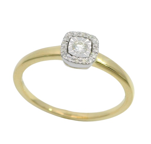 [B4192/0.11] SORTIJA  BRILLANTES DI 1RD 0.052 CT  SI-H 18 SC 0.05