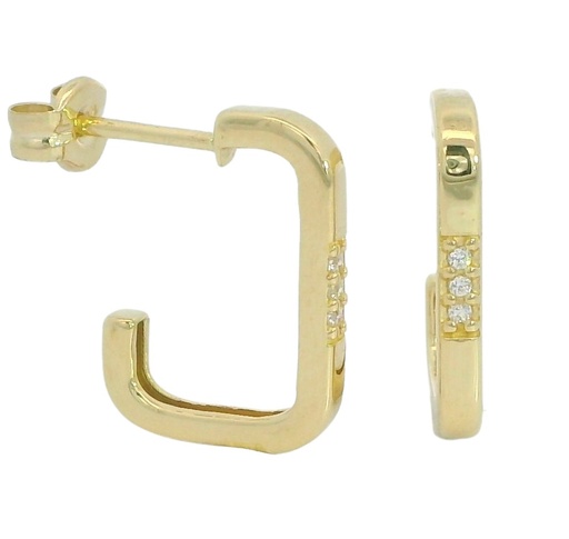 [00139] ARO ABIERTO CUADRADO13MM CON CIRCONITAS. PRESION