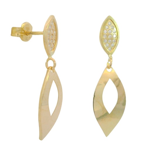 [00141] PENDIENTES LARGOS 25x6MM CON CIRCONITAS. PRESION