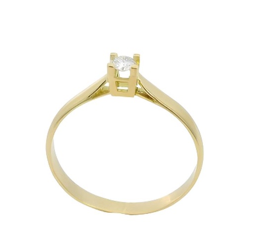 [B4213/11] SOLITARIO BRILLANTE  3.00MM VS-H 0.11 CT