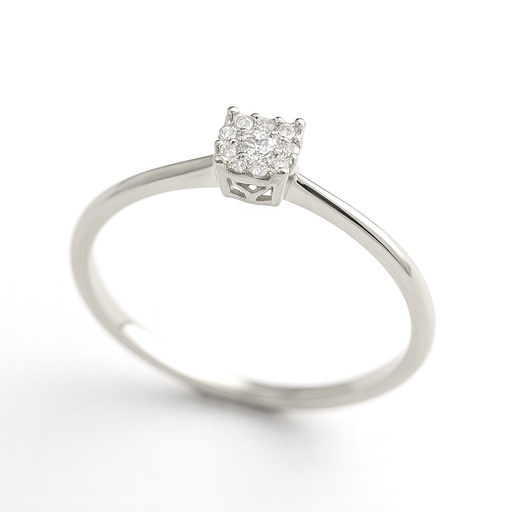 [B4142S/0.08B] SORTIJA BRILLANTES DI 1 RD SI H 0.034 DI 9 RD SI H 0.046 CT.0.08 CT TW.