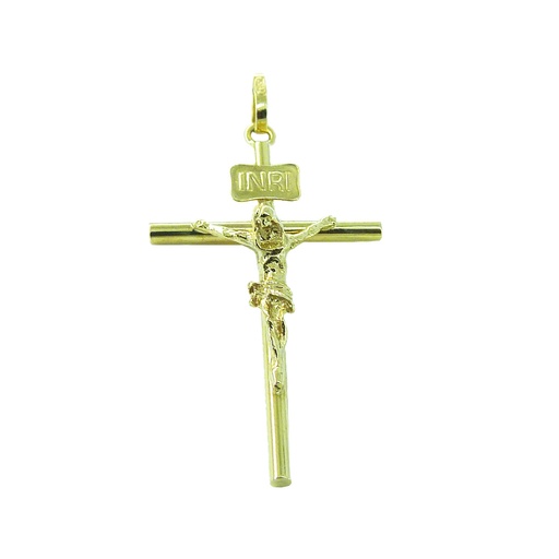 [1279] CRUZ TUBO CON CRISTO 20*12*1.5MM