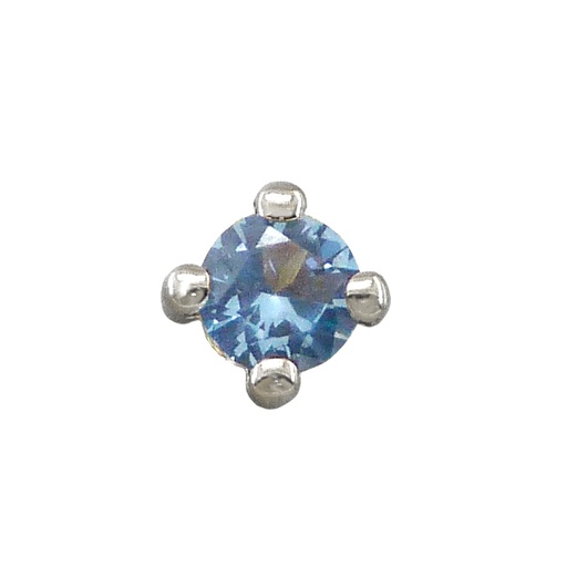 [2363/GAB] COLG.GARRA PIEDRA AZUL 5MM SIN REASA